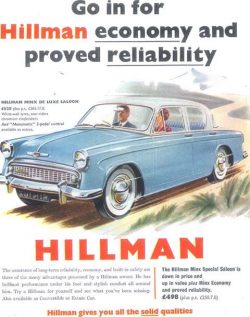 Hillman Minx poster