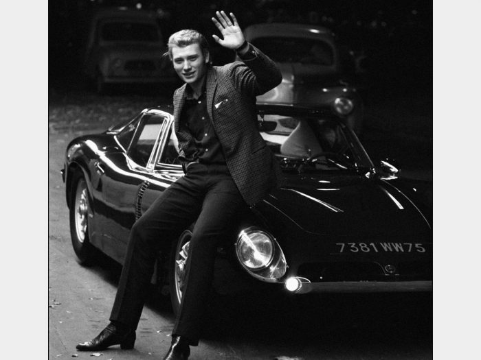 Johnny Hallyday and his Iso Grifo A3/C in France in October of 1965 ...
