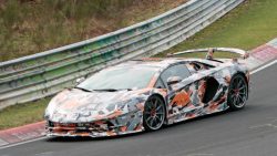 Lamborghini Aventador SVJ Spied With Its Wild Body At The ‘Ring