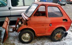 Micro Snow Plow – Fiat 126 ??